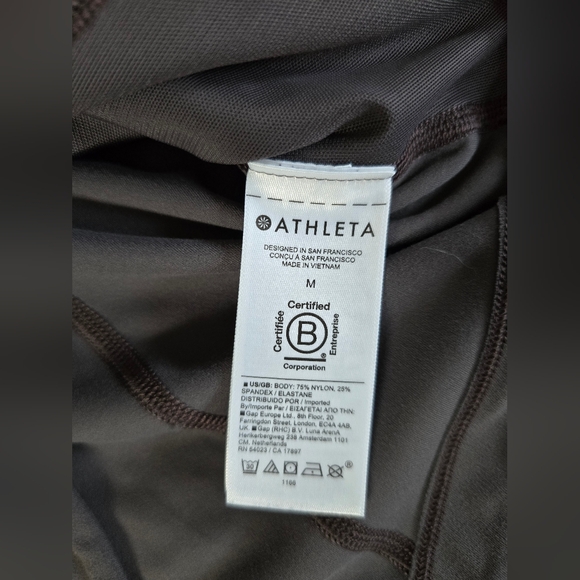 Athleta Womens M Full Zip Athletic Stretch Jacket Gray Zip Pockets - Picture 7 of 7